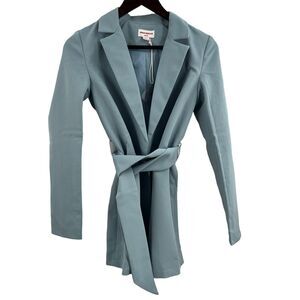 Urban Threads Petite Blue Tie Waist Blazer Size‎ 6P New